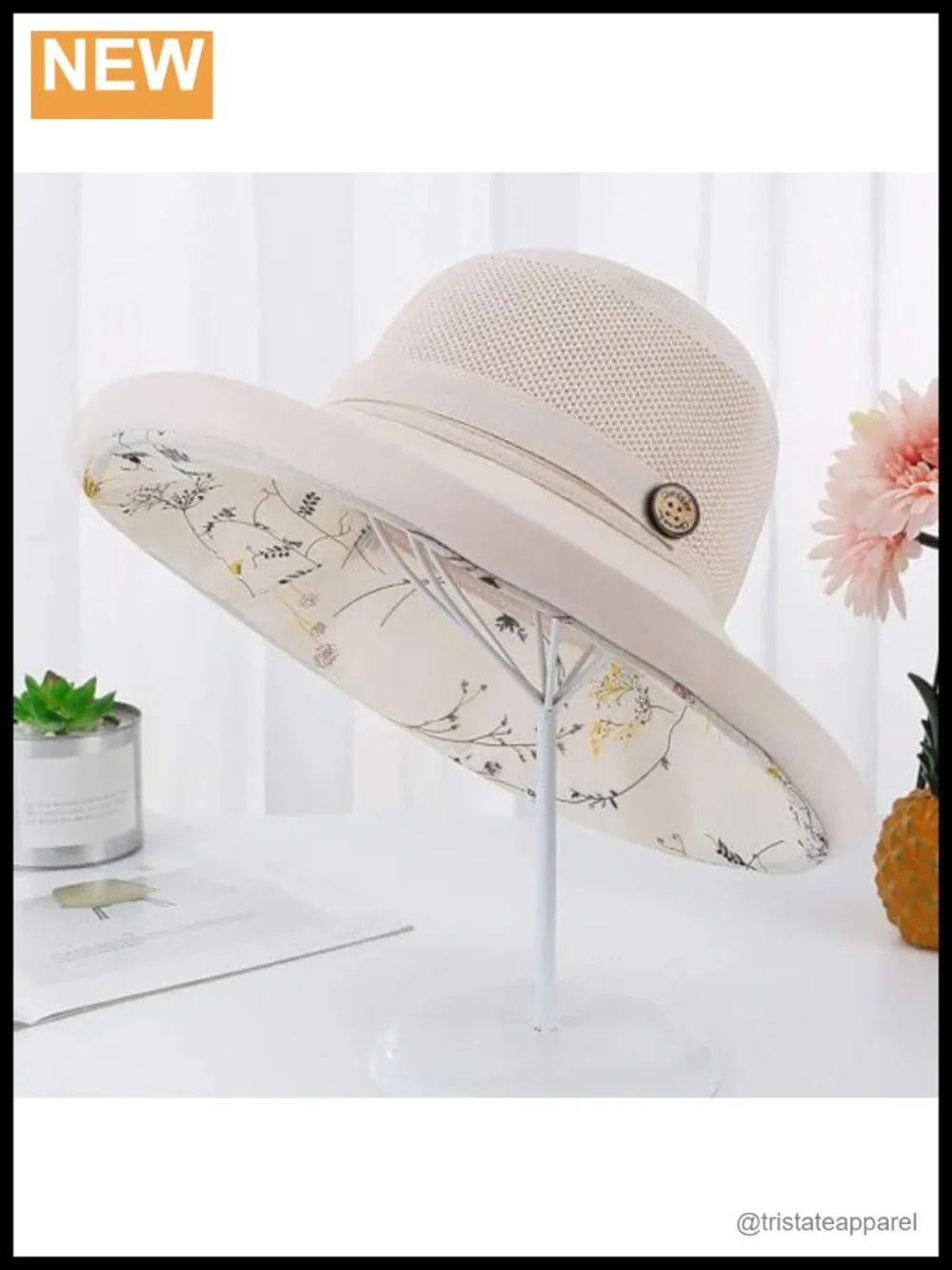 UPF 50+ Wide Brim Sun Hat Women Mesh Bucket Beach Hat Foldable